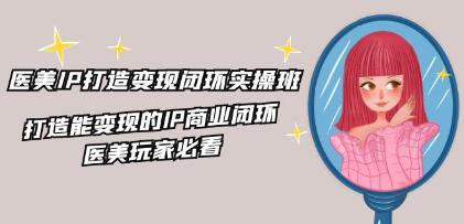 《医美IP打造-变现闭环实操班》快速变现的暴力网赚项目