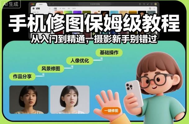 手机修图保姆级教程，手机修图技巧教程从入门到精通