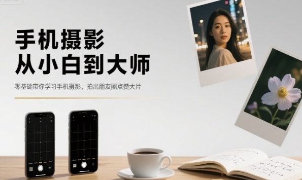 手机摄影从小白到大师，零基础带你学习手机摄影