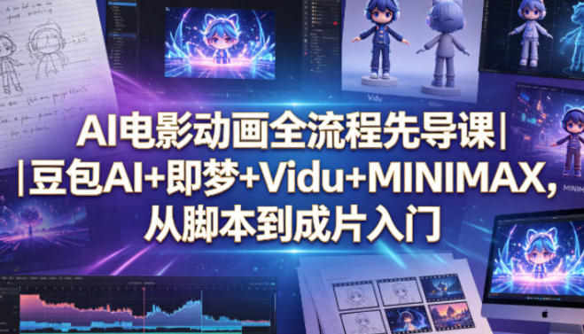 AI电影动画全流程，豆包AI+即梦+Vidu+MINIMAX从脚本到成片